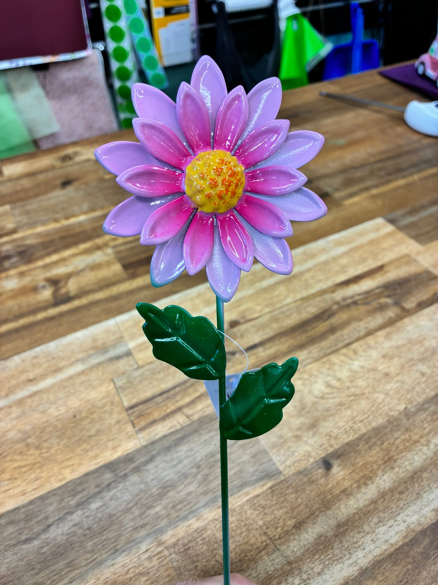 Novelty Flower Stakes - 4 Colours