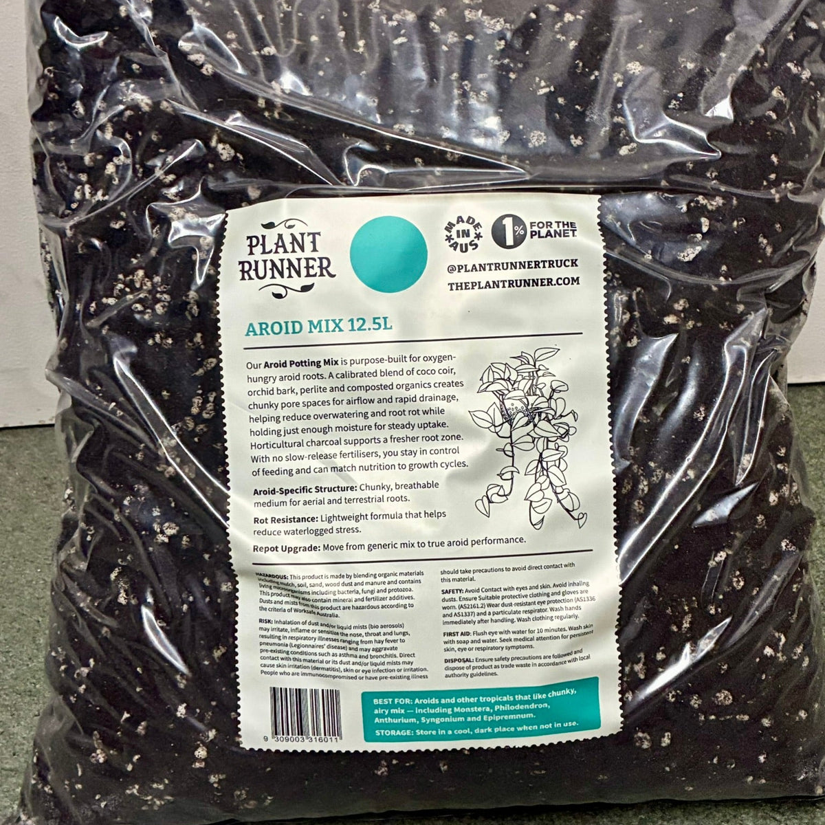 The Plant Runner - Aroid Mix - 12.5litres