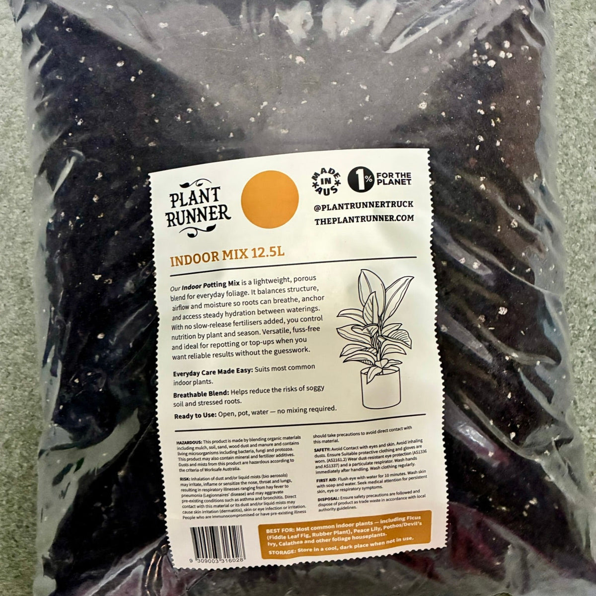 The Plant Runner - Indoor Potting Mix - 12.5litres