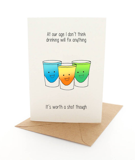 Punny Shots - Greeting Card