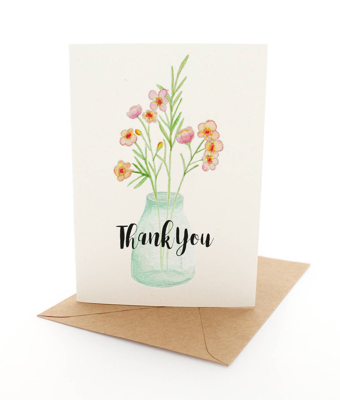 Geraldton Wax Thanks - Greeting Card