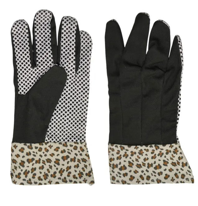 Garden Canvas Gloves Leopard
