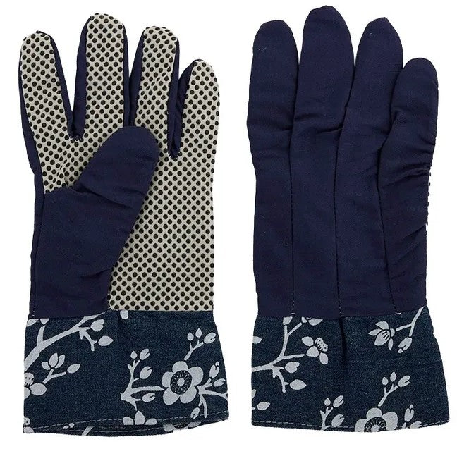 Garden Canvas Gloves Blue