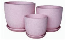 Soho Large Pink Pots 3 Sizes