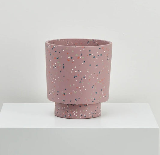 Terrazzo Banjo Pot - Musk Terrazzo