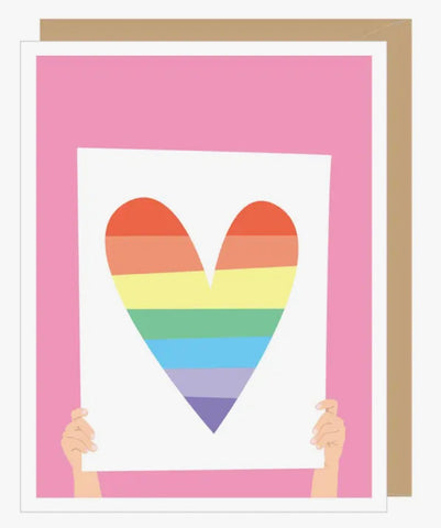 Rainbow Heart Love Card