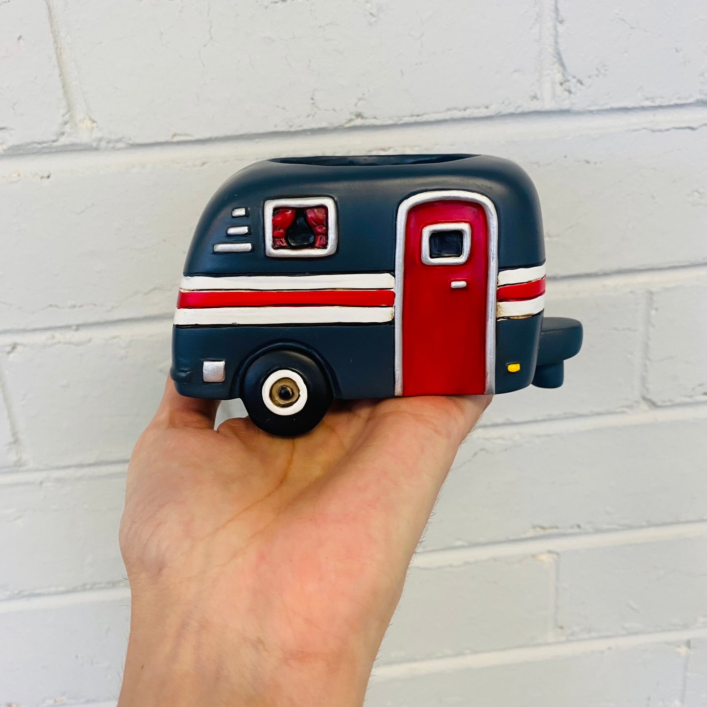 Small Camper Planter - Blue